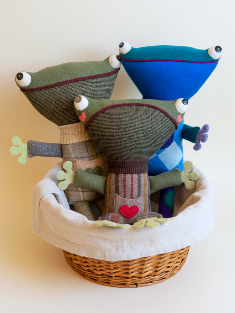 Tiered Kindred Creatures portrait on cream linen