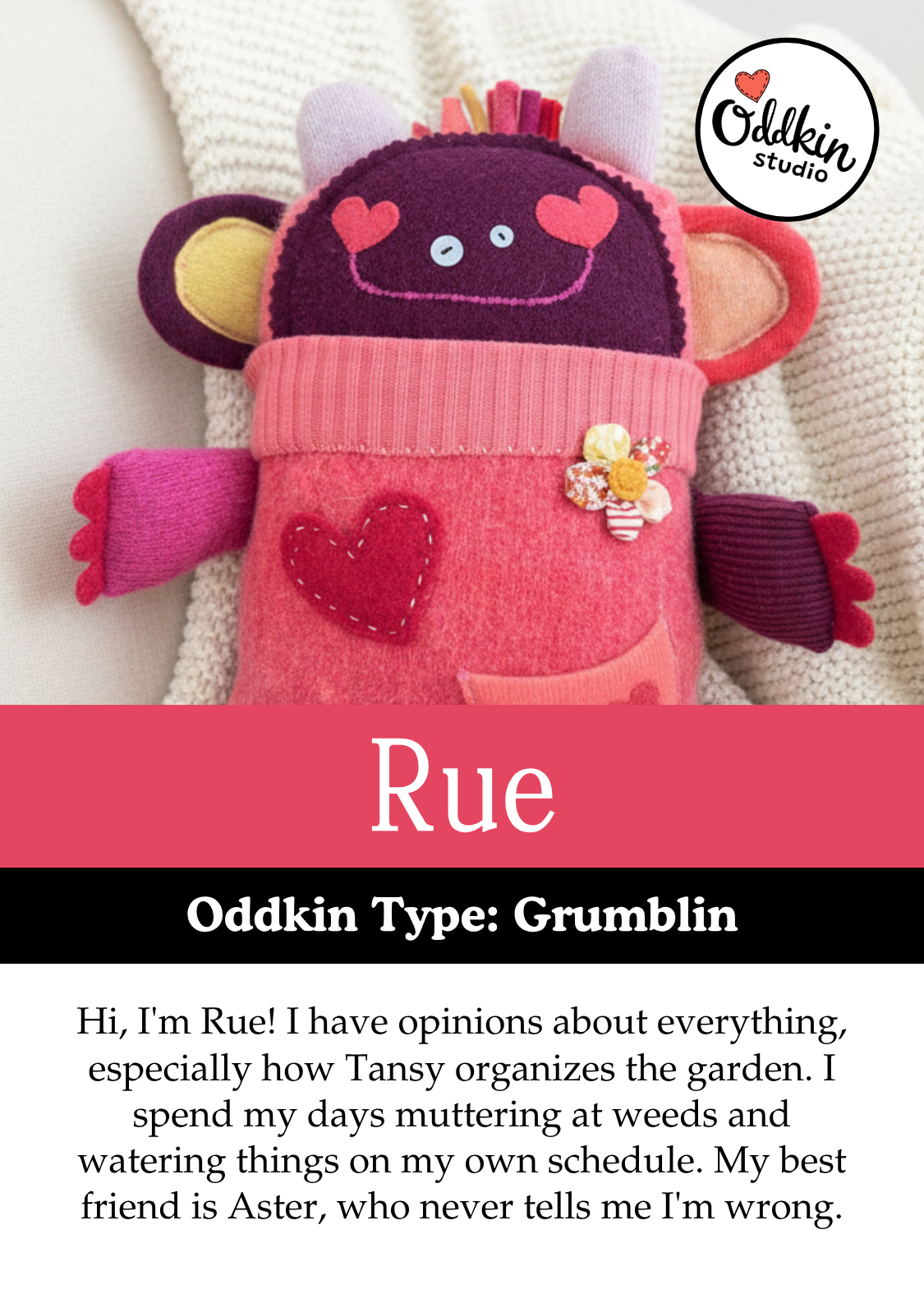Rue Rosebop the Grumblin