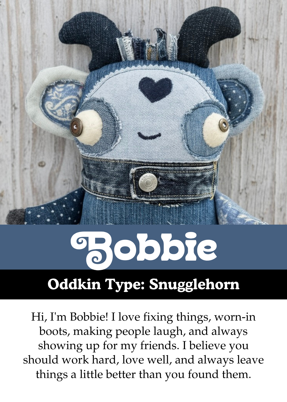 Bobbie the Snugglehorn