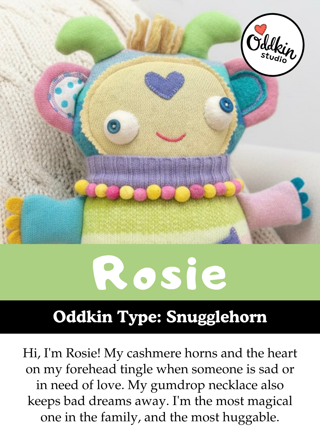 Rosie Gumdrop the Snugglehorn