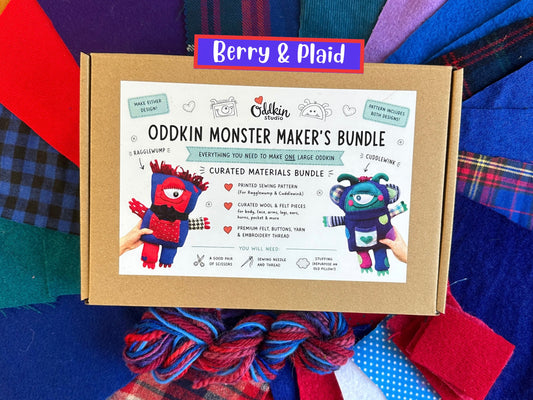 Oddkin Maker's Bundle | Berry & Plaid