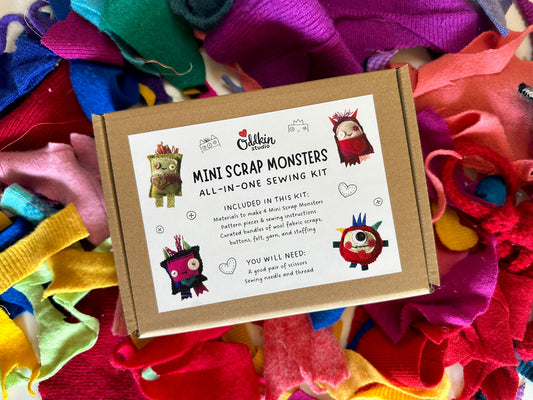 Mini Scrap Monsters All-in-One Sewing Kit