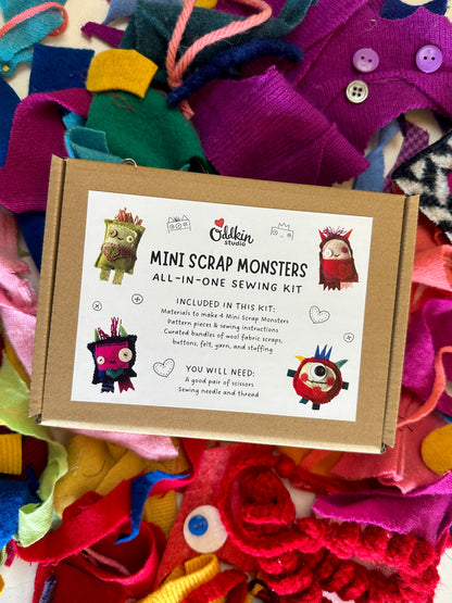 Mini Scrap Monsters All-in-One Sewing Kit