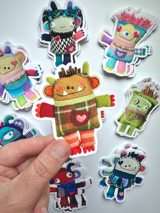 Oddkin Mystery Sticker Packs (3")