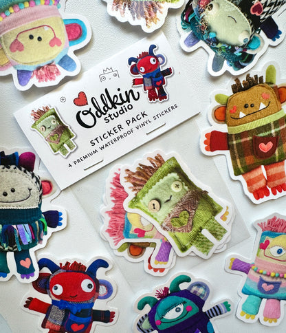 Oddkin Mystery Sticker Packs