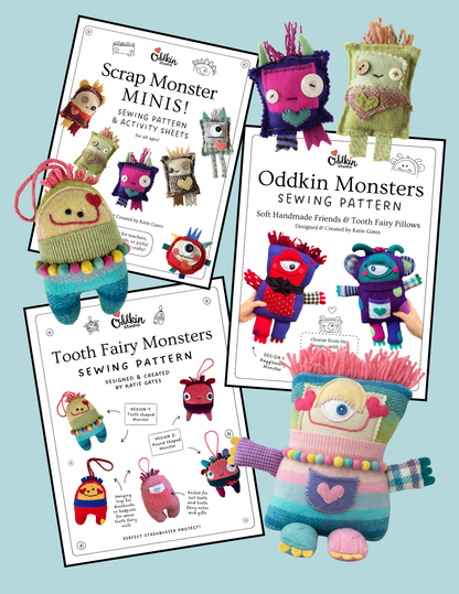 Monster Sewing Pattern Bundle (PDF)