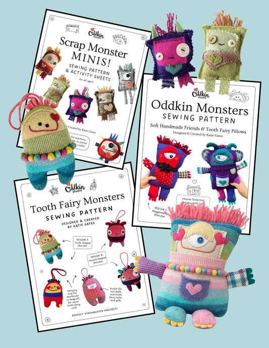 Monster Sewing Pattern Bundle (PDF)