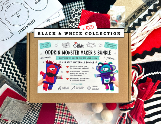 Oddkin Monster Maker's Bundle | Black & White Collection