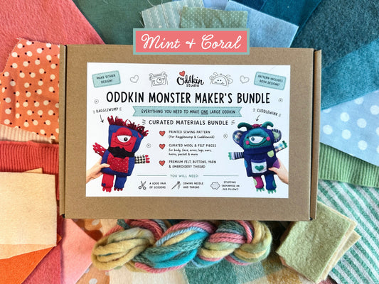 Oddkin Maker's Bundle | Mint & Coral