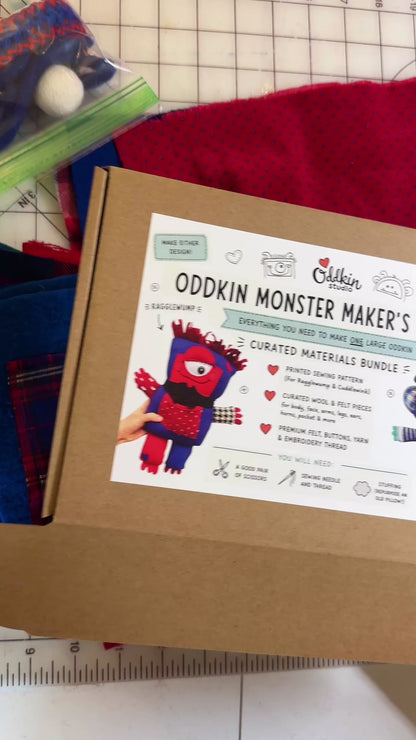 Oddkin Monster Maker's Bundle | Berry & Plaid