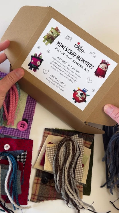 Mini Scrap Monsters All-in-One Sewing Kit