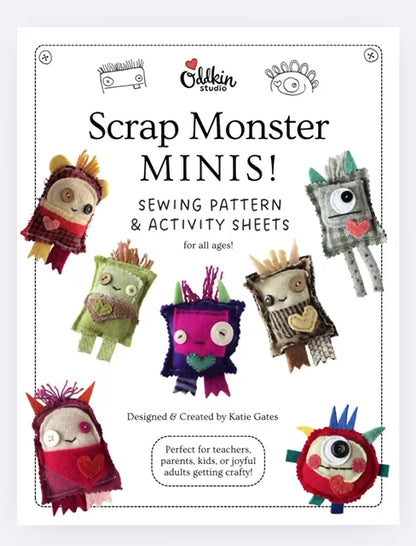 Scrap Monster Minis! - Pattern & Activity Sheets (PDF)